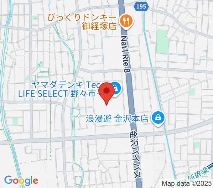 開進堂楽器 MPC御経塚の地図