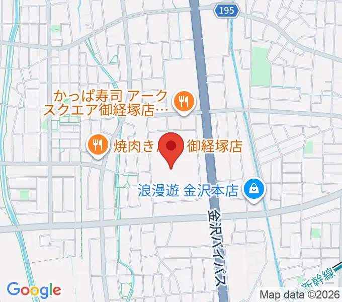 開進堂楽器 MPC御経塚の地図