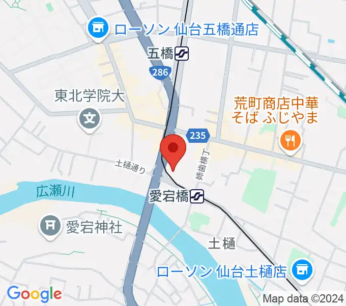 ラジオ3 仙台シティエフエムの地図