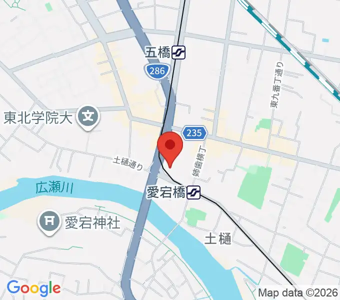 ラジオ3 仙台シティエフエムの地図