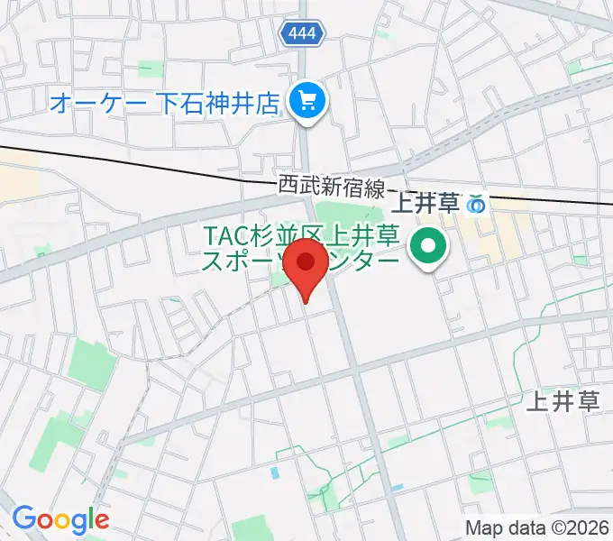 YOKOピアノ＆リトミック教室の地図