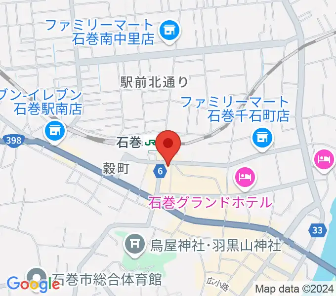 ラジオ石巻の地図