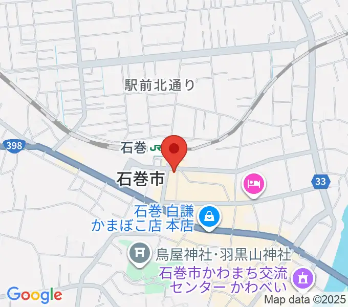 ラジオ石巻の地図