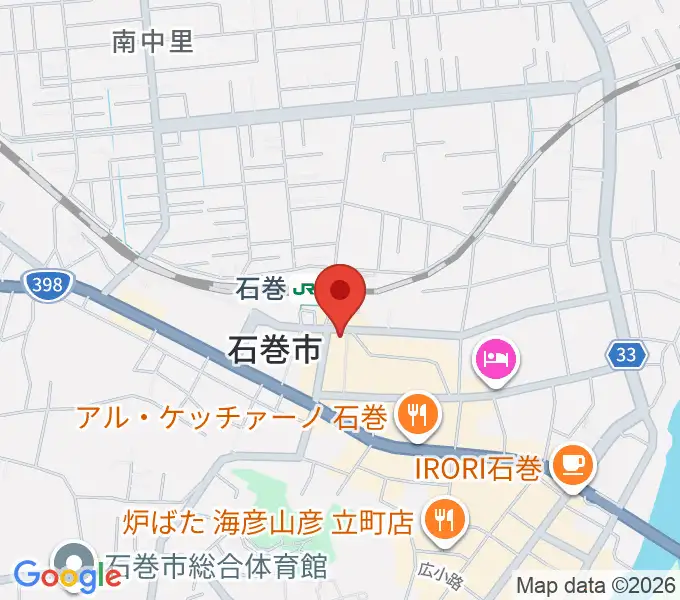 ラジオ石巻の地図