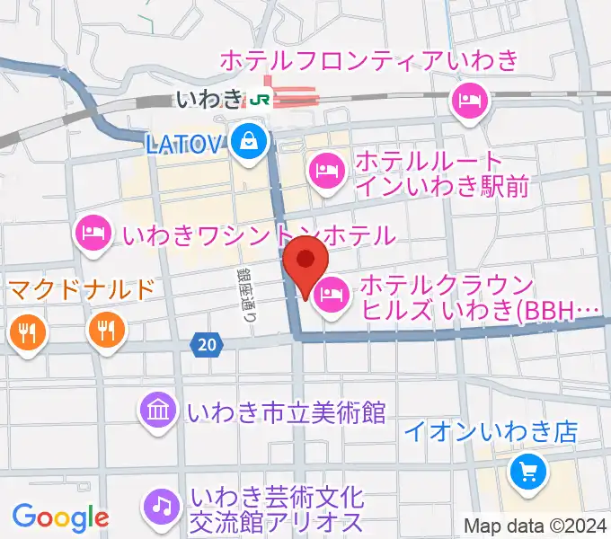 FMいわきの地図