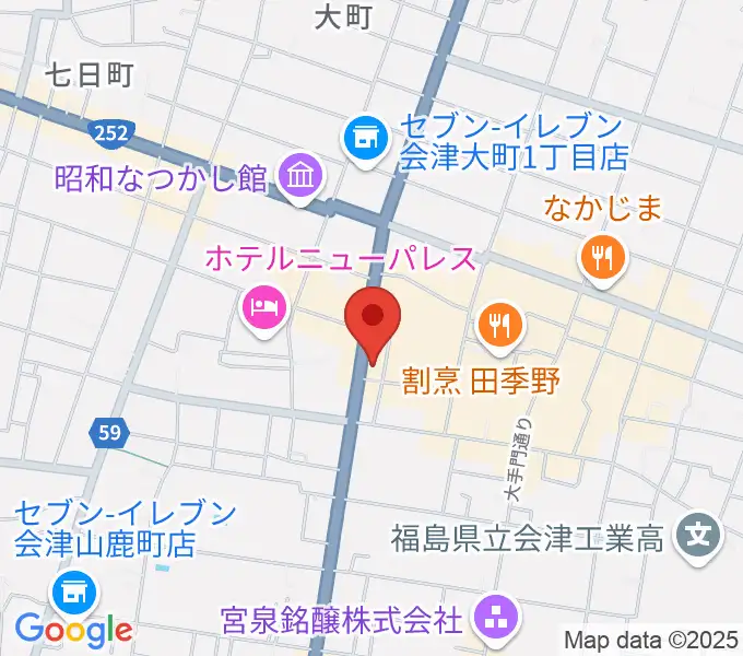 エフエム会津の地図