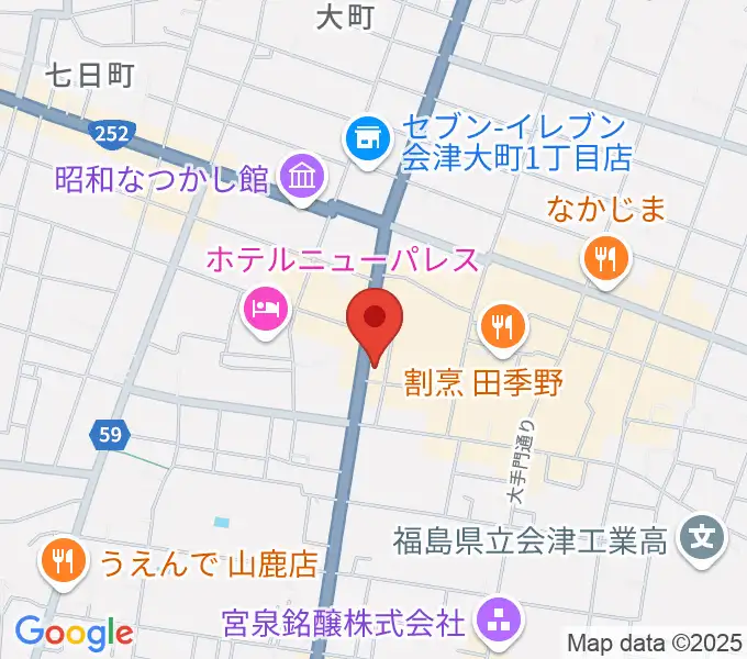 エフエム会津の地図