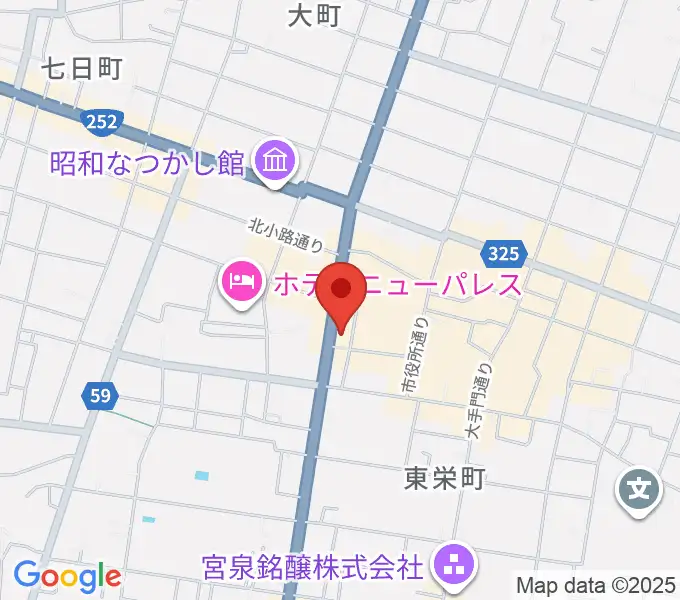エフエム会津の地図