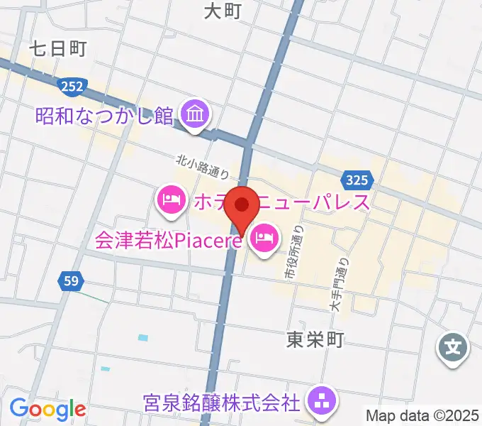 エフエム会津の地図