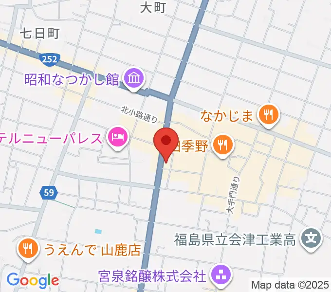 エフエム会津の地図