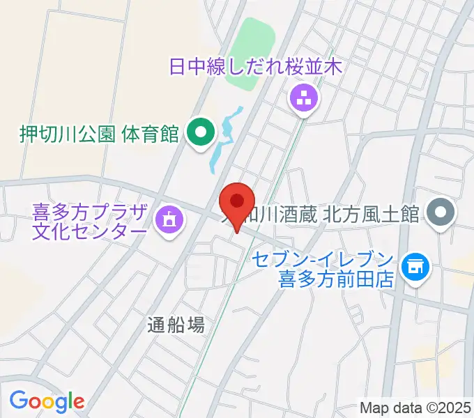 喜多方シティエフエムの地図