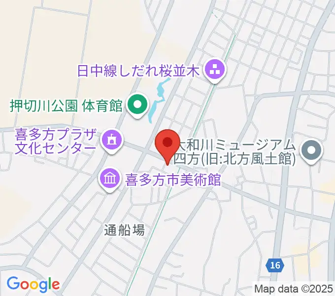 喜多方シティエフエムの地図