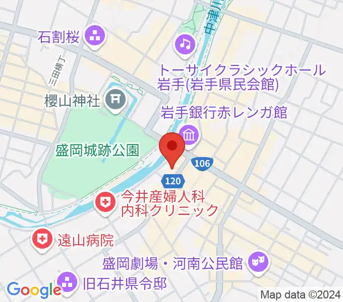 ラヂオもりおかの地図