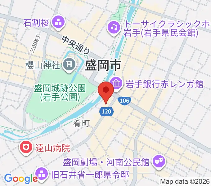 ラヂオもりおかの地図