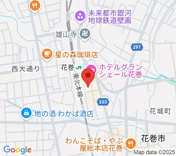 えふえむ花巻の地図