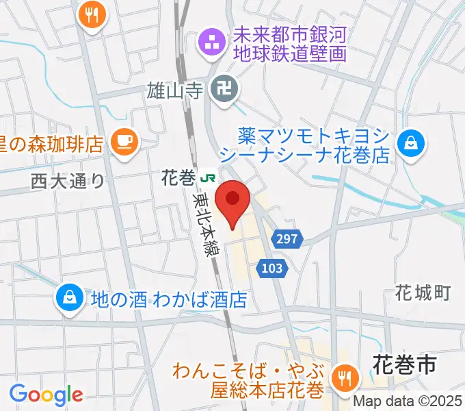 えふえむ花巻の地図