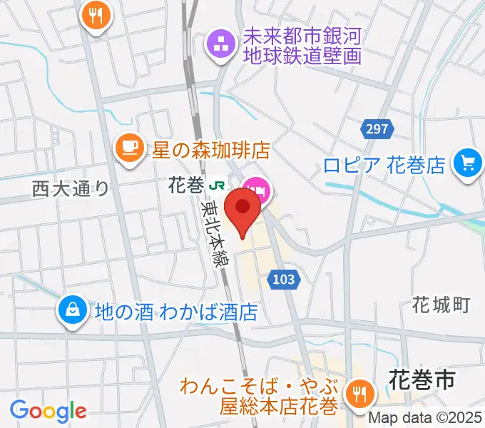 えふえむ花巻の地図
