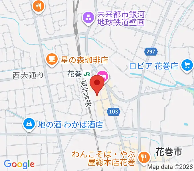 えふえむ花巻の地図