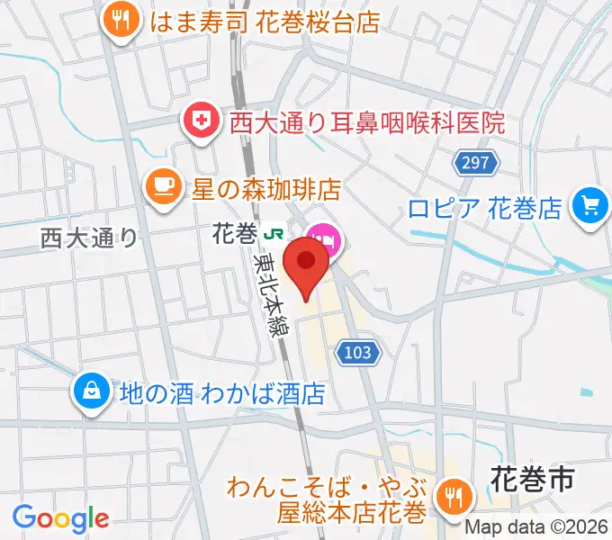 えふえむ花巻の地図