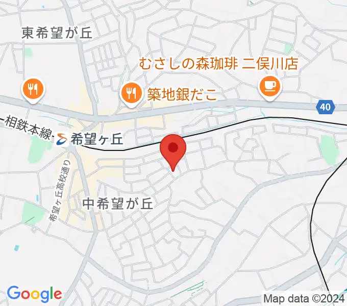 秋岸音楽教室の地図