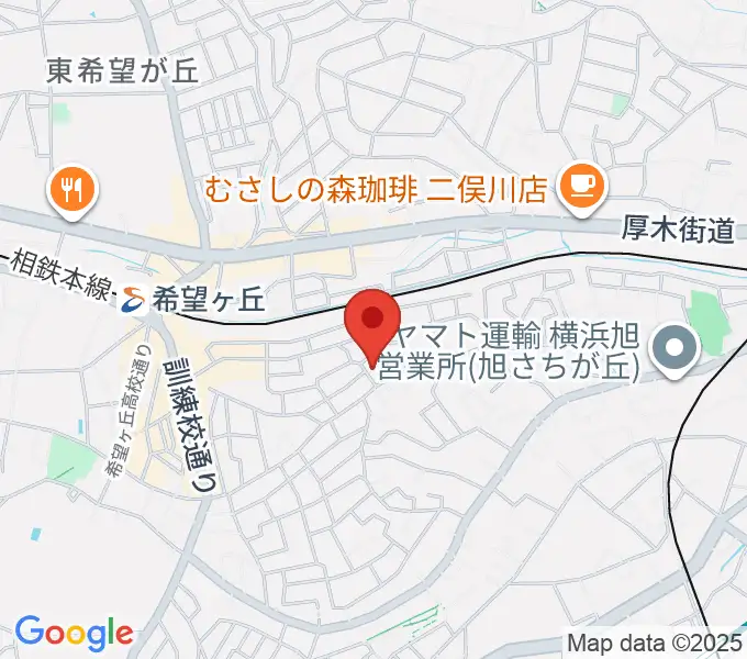 秋岸音楽教室の地図