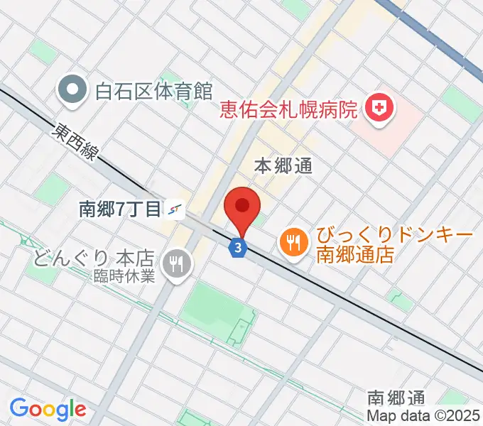 エフエムしろいし With-Sの地図