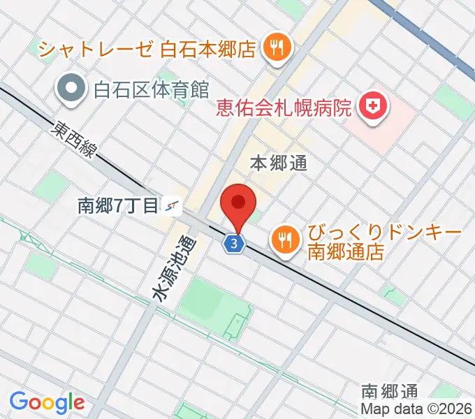 エフエムしろいし With-Sの地図