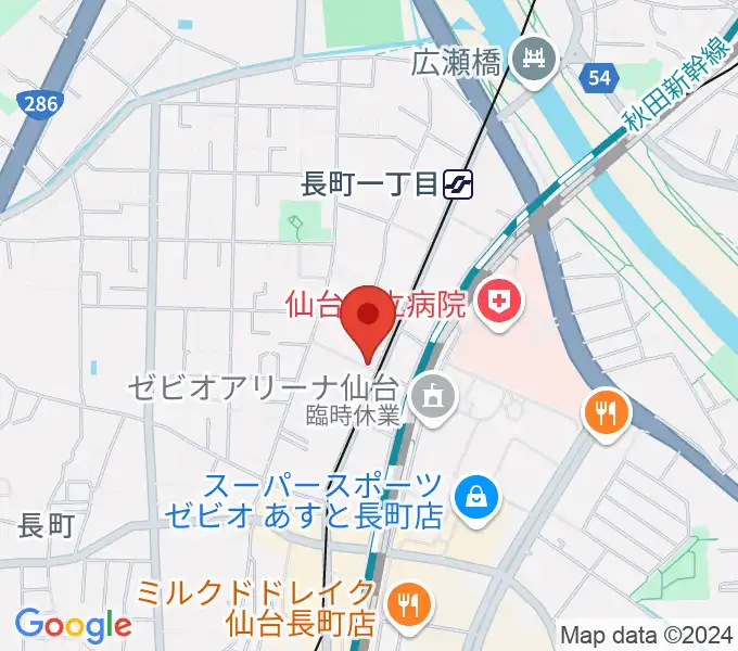 エフエムたいはくの地図