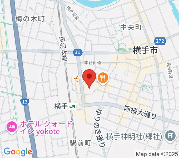 横手かまくらエフエムの地図