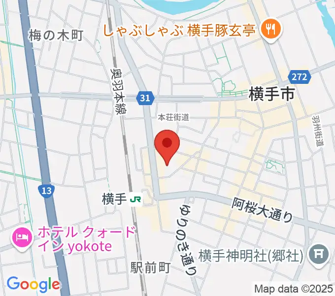 横手かまくらエフエムの地図