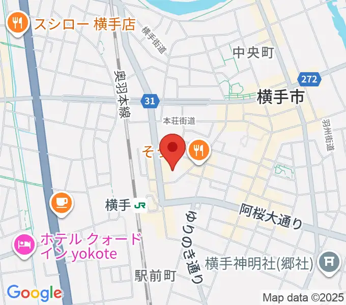 横手かまくらエフエムの地図