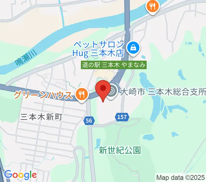 OCRFM83.5 おおさきFMの地図