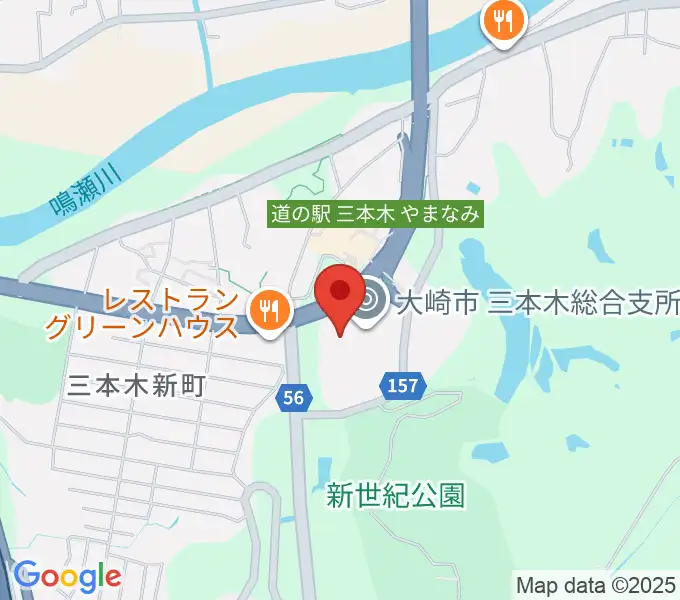 OCRFM83.5 おおさきFMの地図