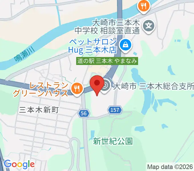 OCRFM83.5 おおさきFMの地図