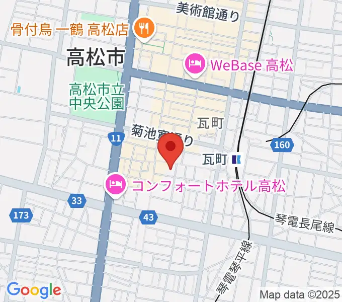 FM815の地図