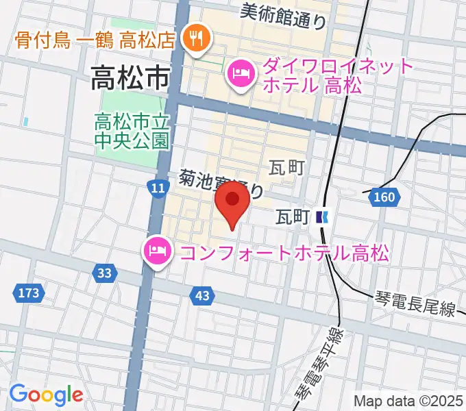 FM815の地図