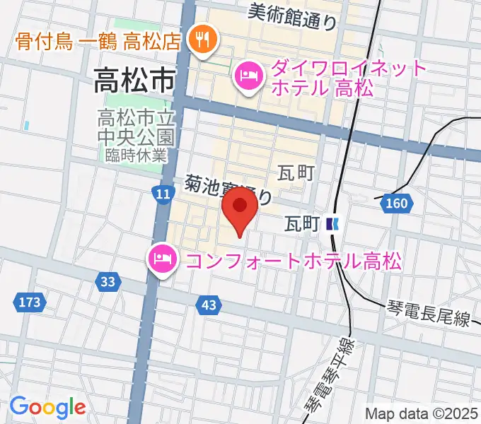 FM815の地図