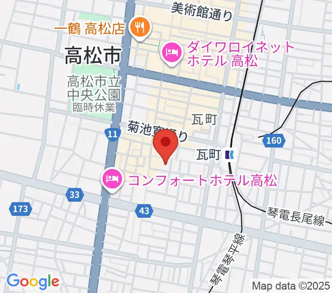 FM815の地図