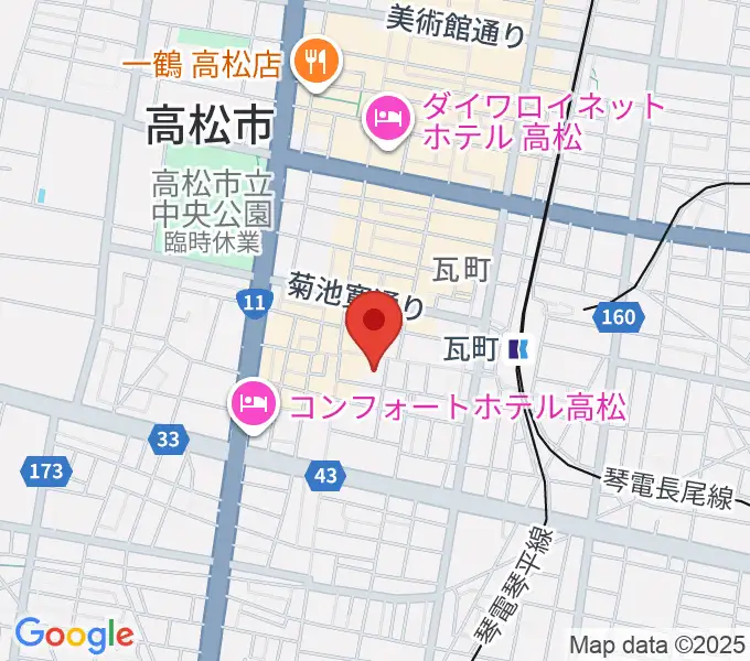 FM815の地図
