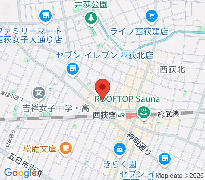 西荻ターニングの地図