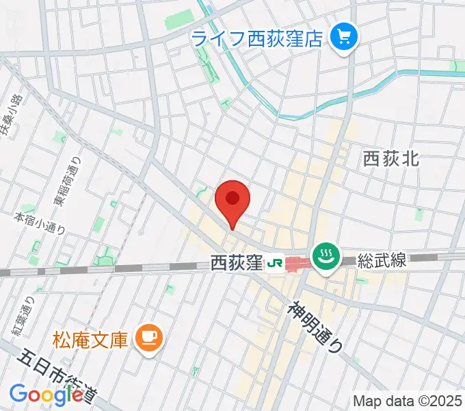 西荻ターニングの地図