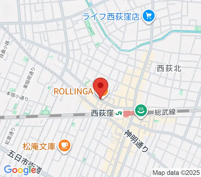 西荻ターニングの地図