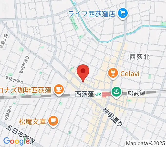 西荻ターニングの地図