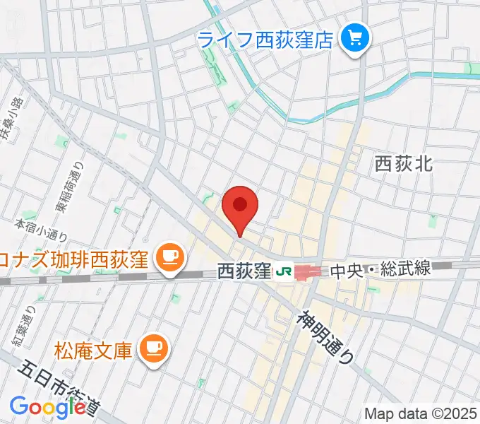 西荻ターニングの地図