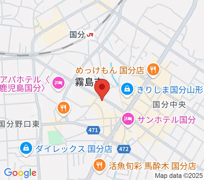 FMきりしま プラスきりしまの地図