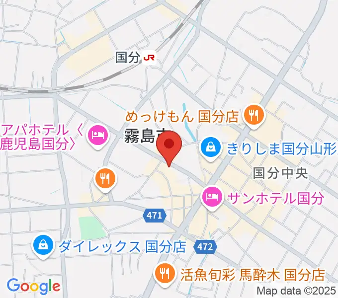 FMきりしま プラスきりしまの地図