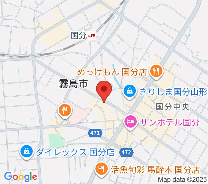FMきりしま プラスきりしまの地図