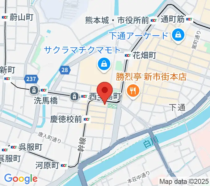 FM791 熊本シティエフエムの地図