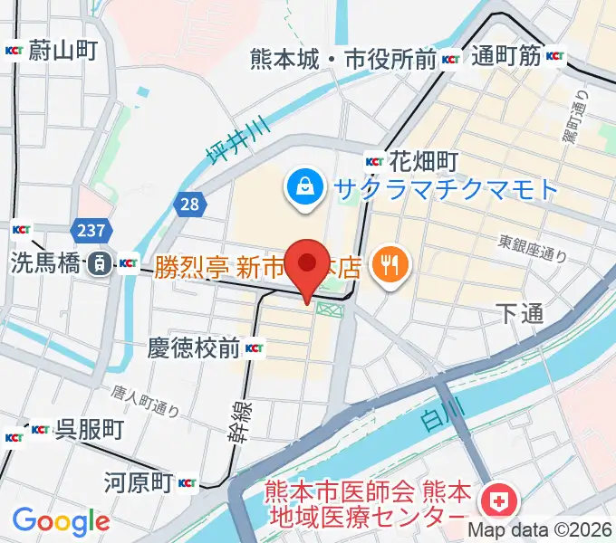 FM791 熊本シティエフエムの地図