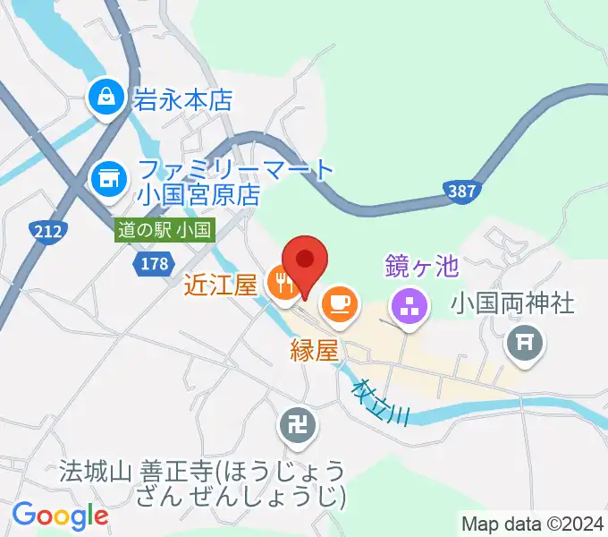 エフエム小国 グリーンポケットの地図